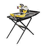 DEWALT Wet Tile Saw with Stand, 10-Inch, Corded...